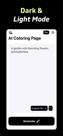 AI Coloring Page Generator iPhone screenshot