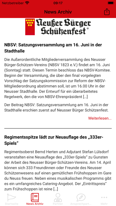 Neusser Bürger-Schützen-Verein Screenshot