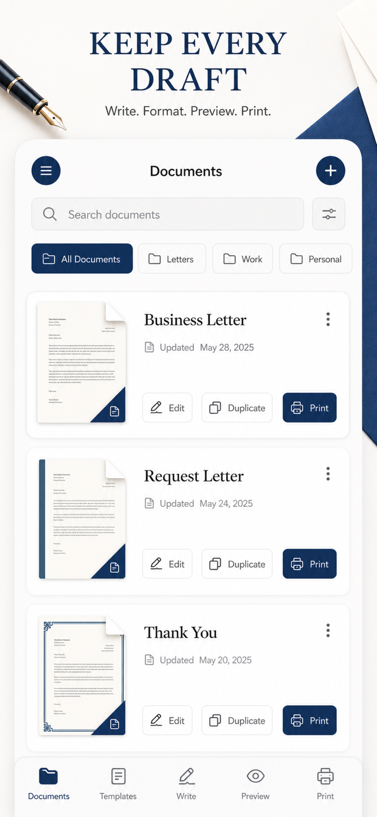 Letter Printer: Write & PDF screenshot 9