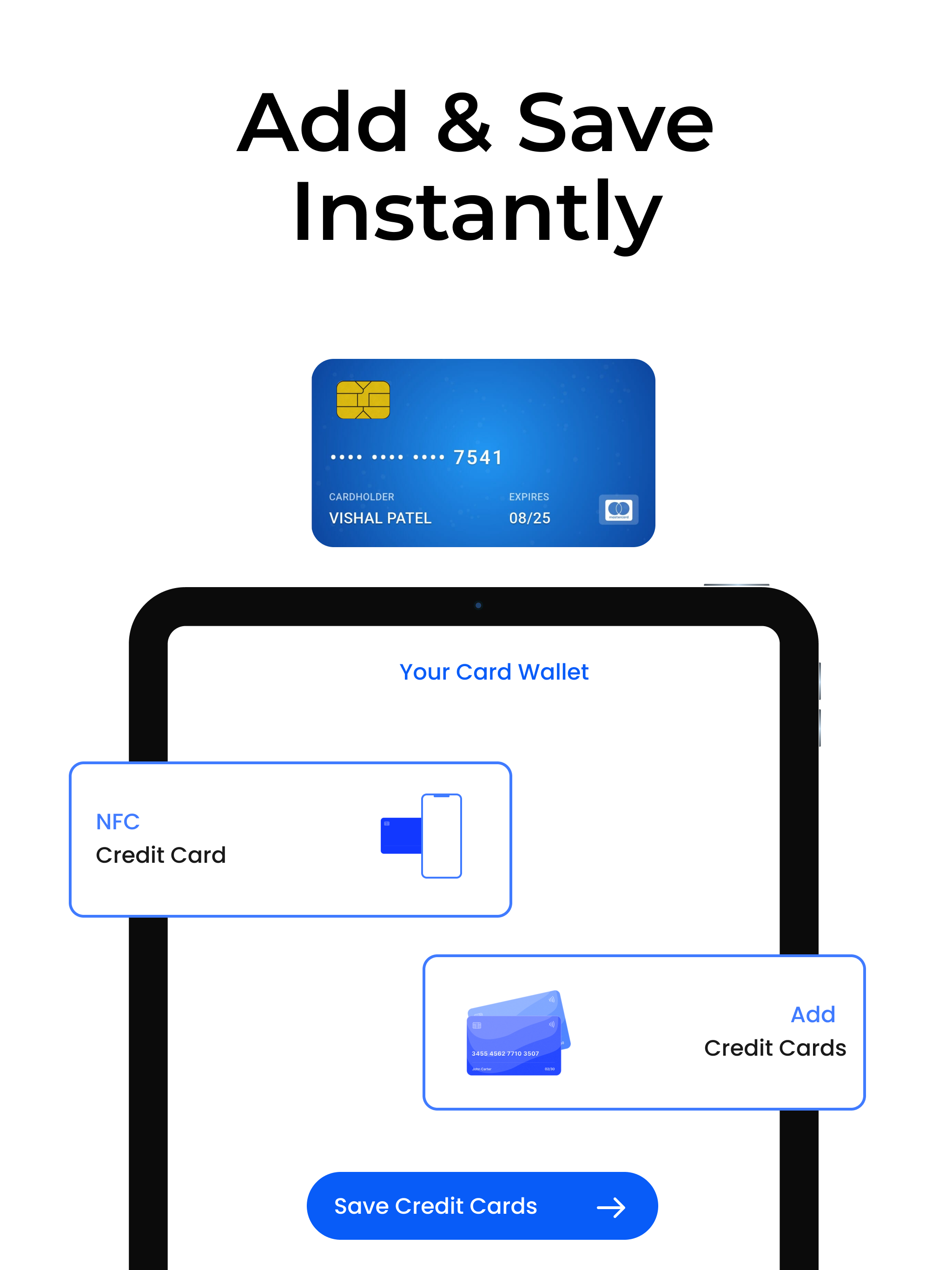NFC Reader & Card Wallet