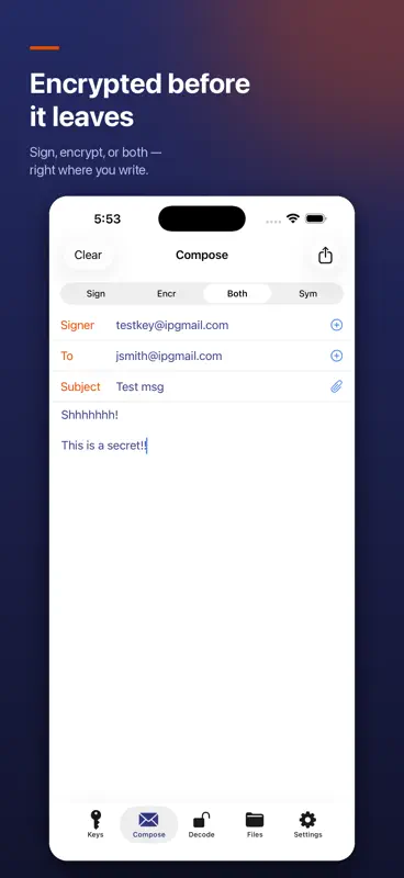 iPGMail screenshot 3 of 5