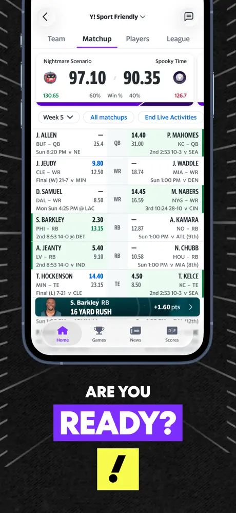 Yahoo Fantasy Sports screenshot 5