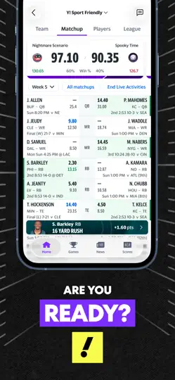 Yahoo Fantasy Sports: NBA, MLB iPhone Ekran Görüntüsü 5