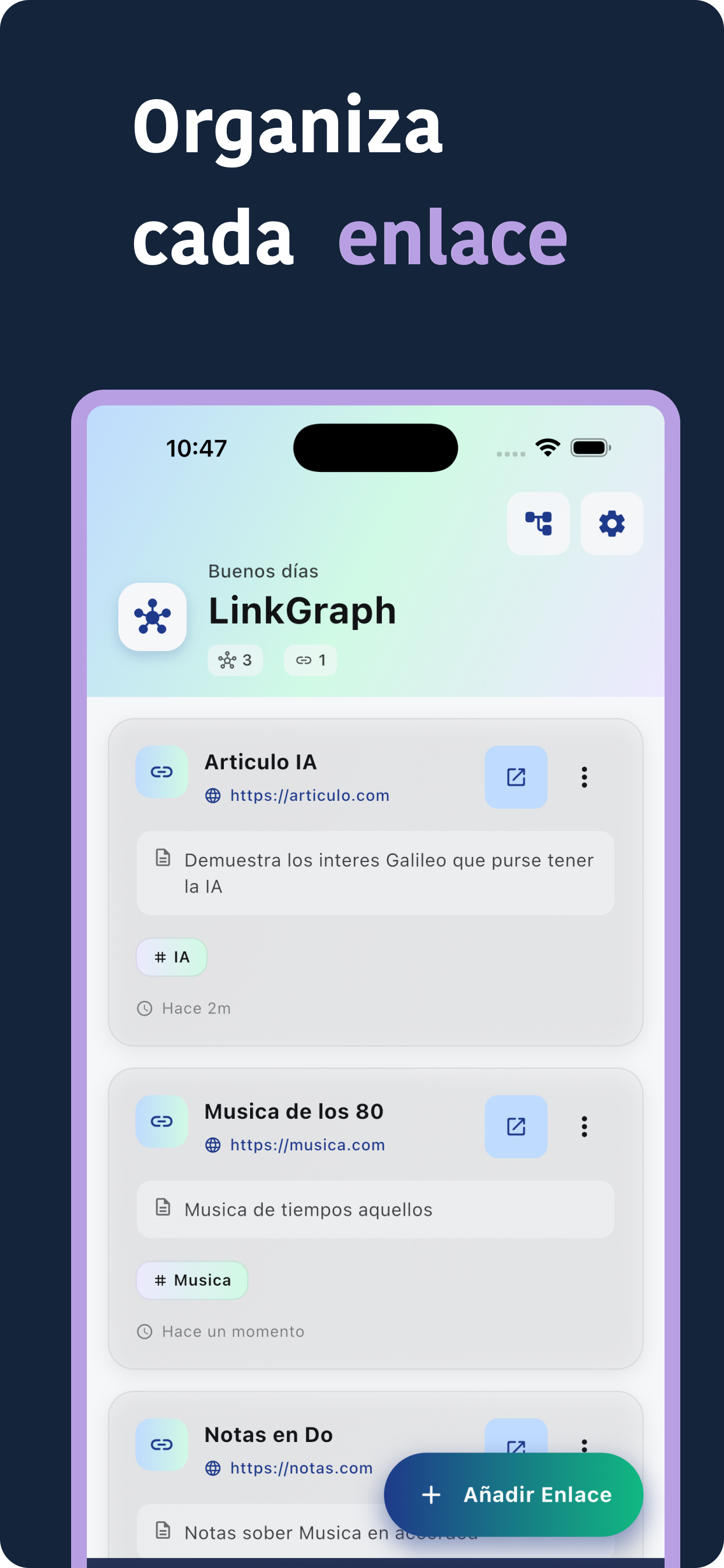 LinkGraph: Visual Bookmarks screenshot 4