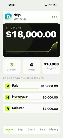 Drip Passive Income Tracker Screenshot 2 of 9