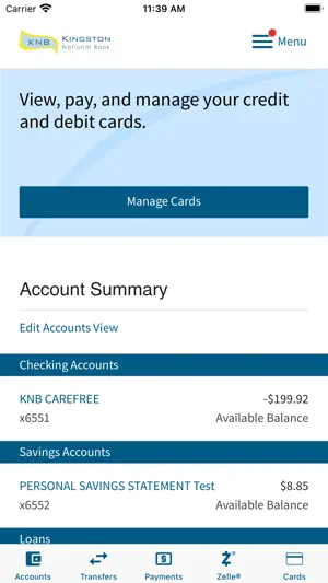 Kingston National Bank screenshot 4