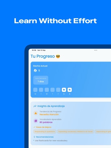 Fluenzy: AI English Tutor iPad screenshot