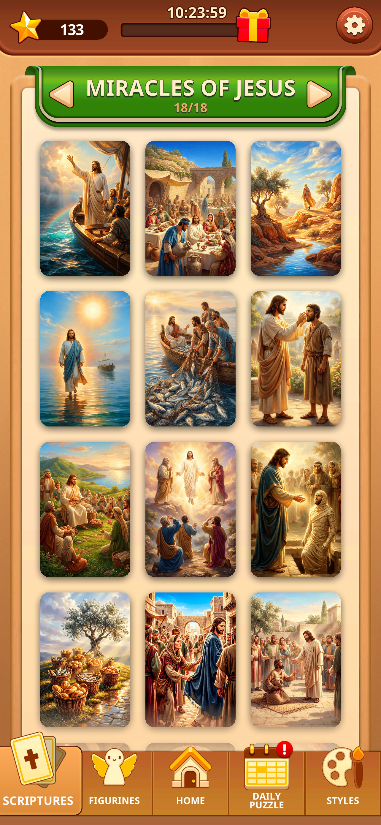 Bible Jigsolitaire screenshot 6