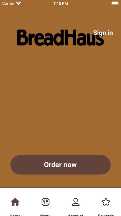 Bread Haus iPhone screenshot 1 - Food & Drink app