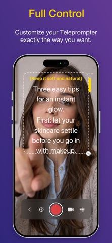 Teleprompter: Prompterly iPhone screenshot