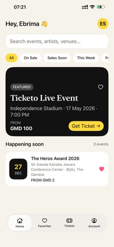 Ticketo App screenshot
