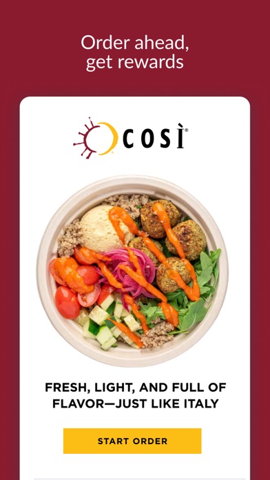 Cosi App iPhone screenshot 1 - Food & Drink app