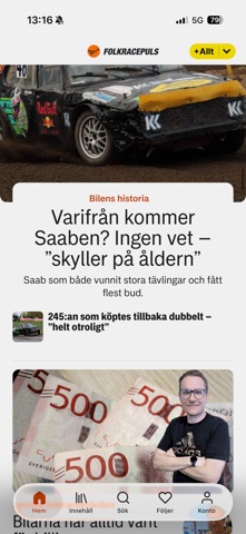 Folkracepuls screenshot