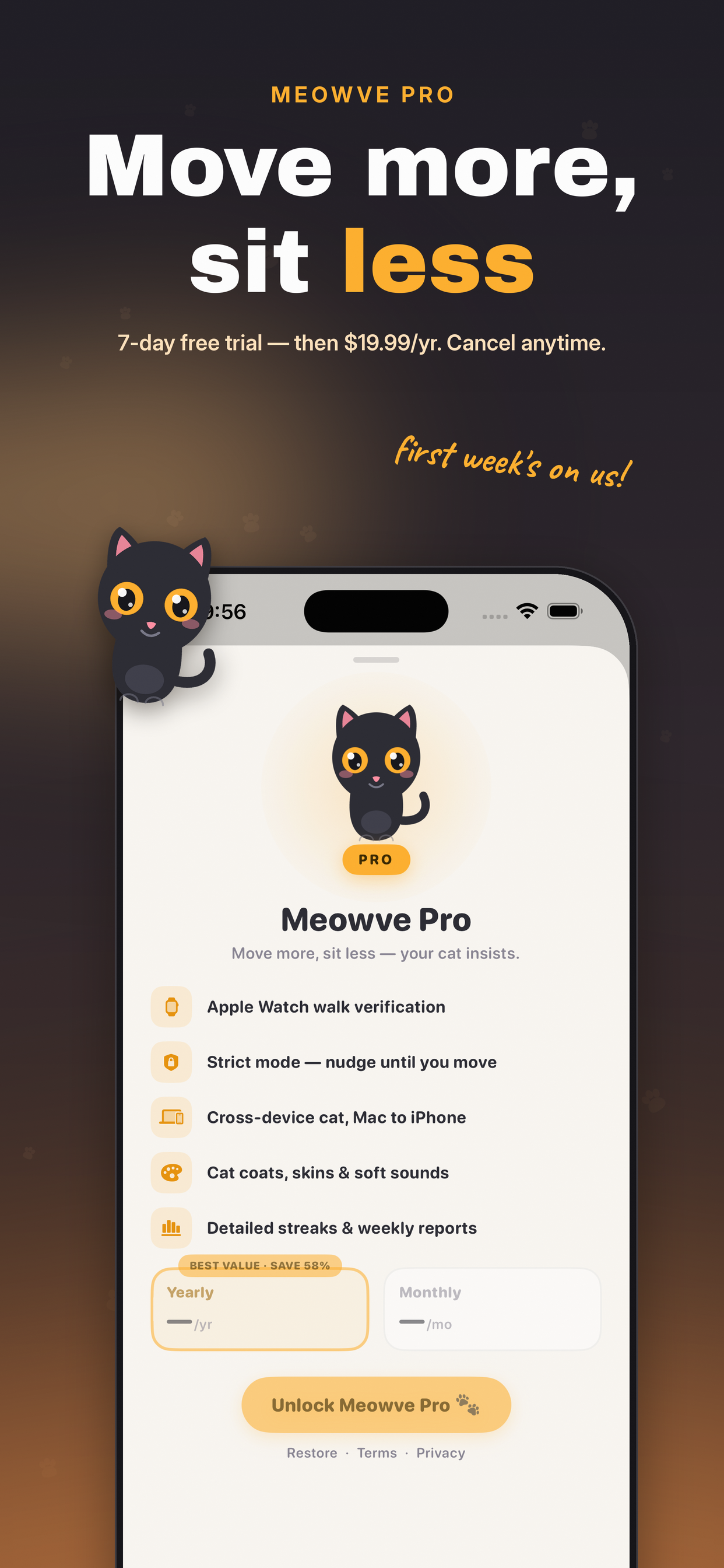 Meowve: Stand Up Break Timer screenshot 4