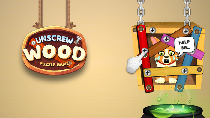 Unscrew Pin Wood Puzzle Master