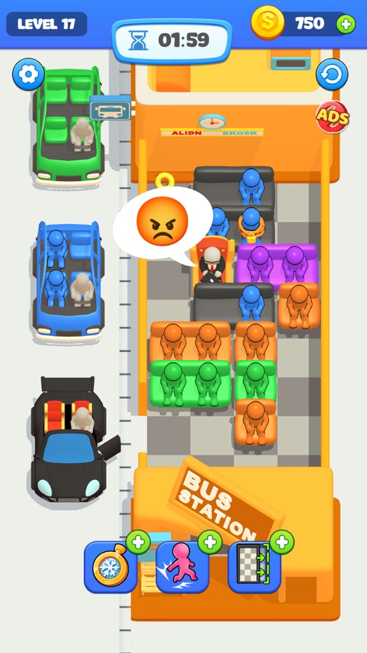 #2. Go Away - Bus Seat Game 3D (iOS) 由: Wonder Rush Technology Limited