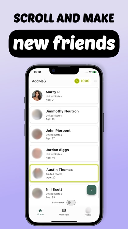 AddMeS - make new friends