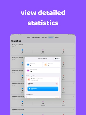 BilgeCards: Flash Cards Maker iPad screenshot