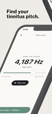 Tinnitus Diary: Pitch Match screenshot