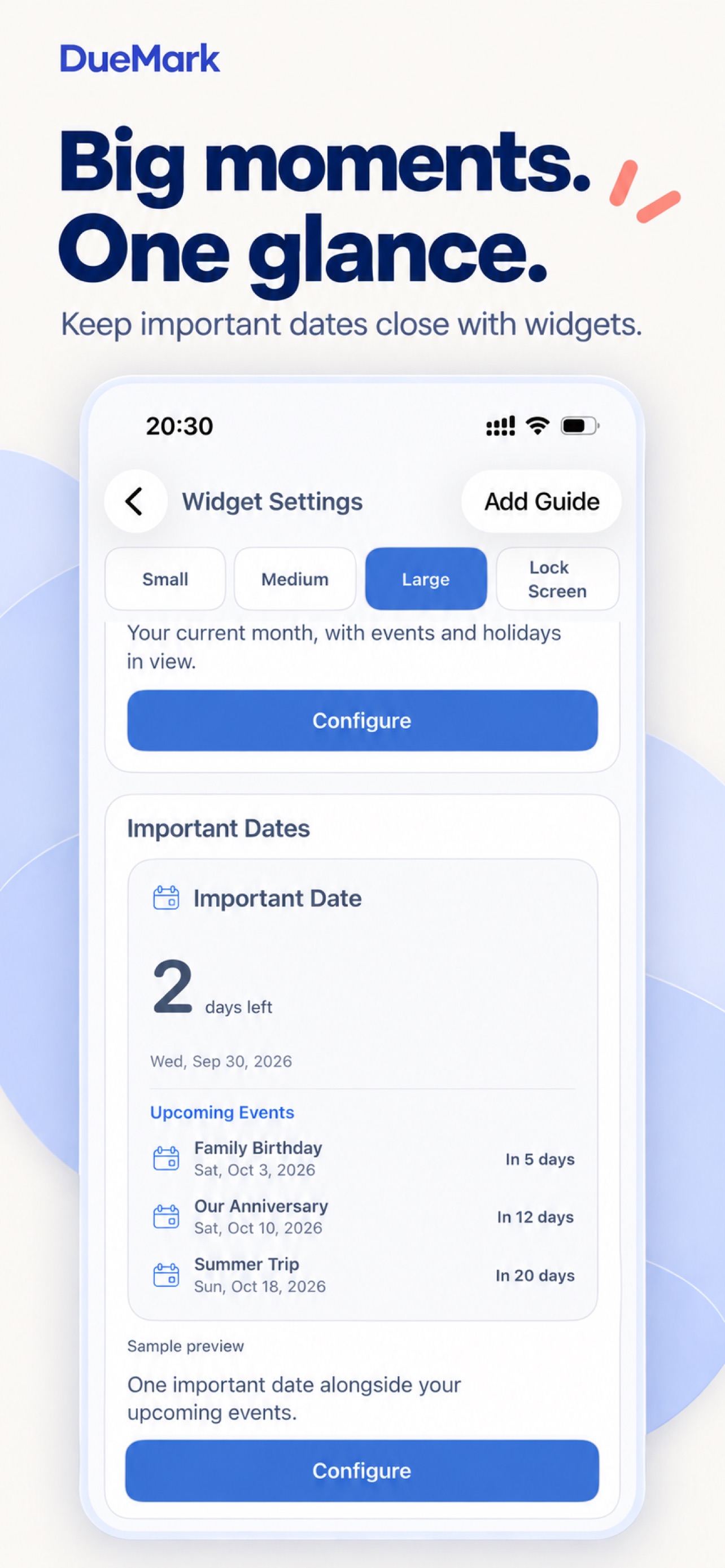 Screenshot 3 of DueMark: Countdown & Days