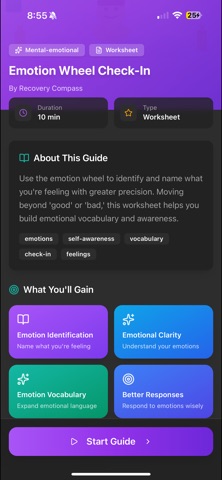 Recovery Compass iPhone screenshot