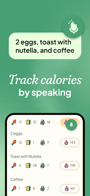 VoCal: Voice Calorie Counter screenshot 2