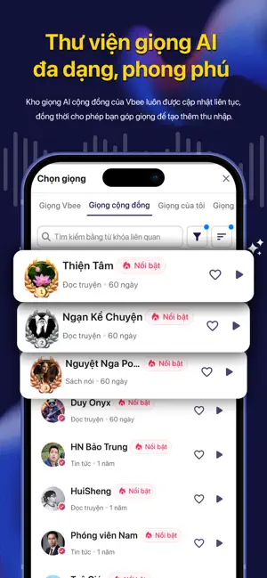 Vbee AIVoice - Text To Speech iPhone screenshot 4