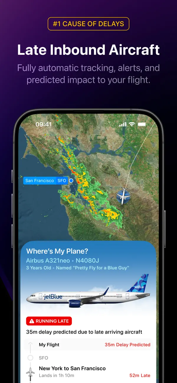 Flighty – Live Flight Tracker iPhone App Screenshot 4 – Reisen