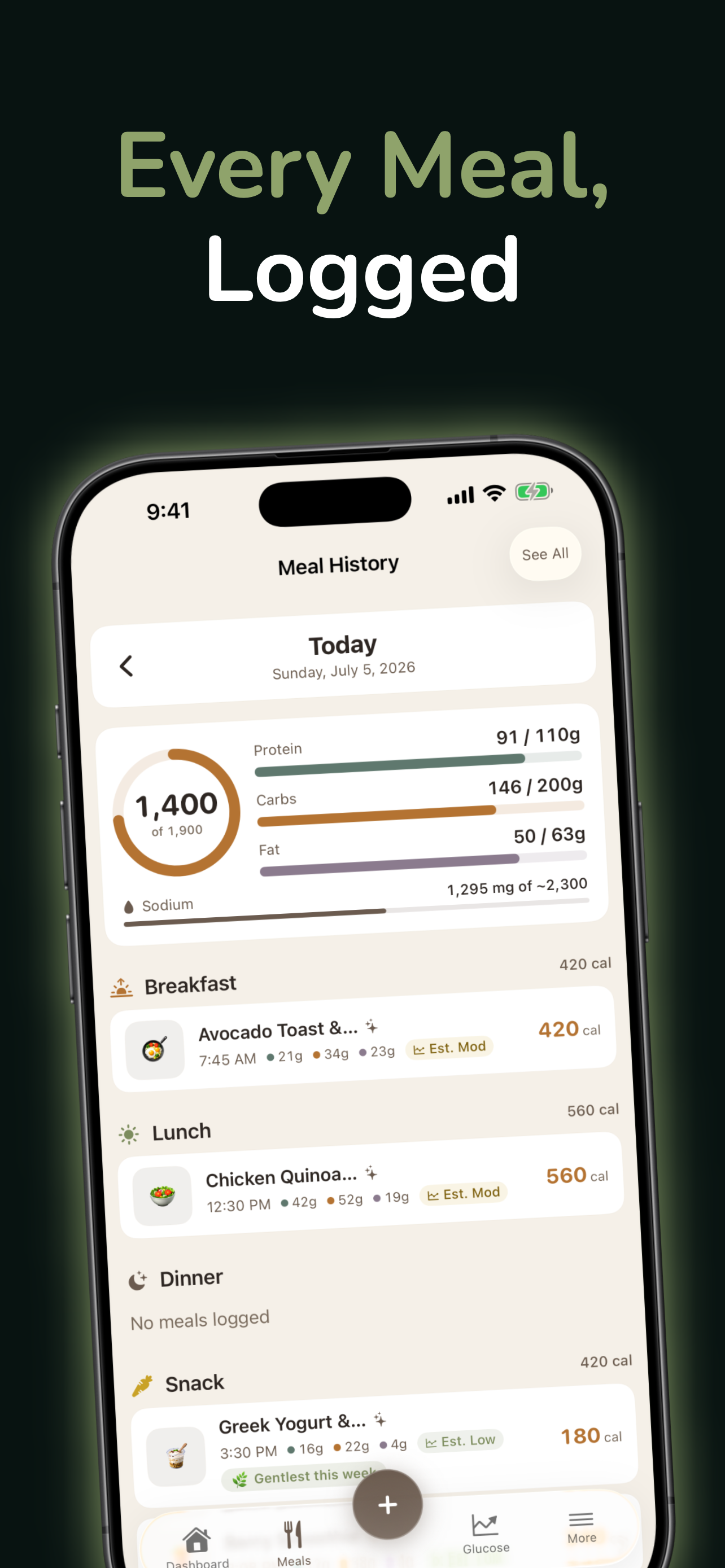 GlucoPlot: Glucose & Food Log screenshot 6