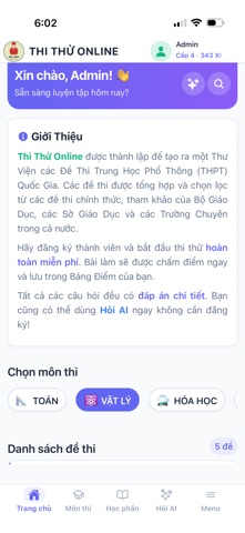 Thi Thử Online screenshot