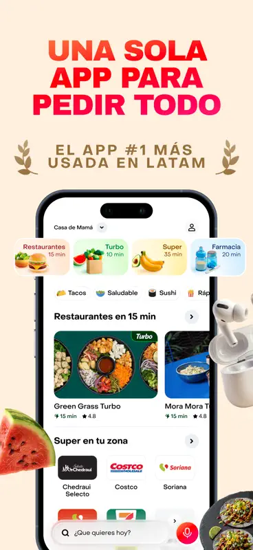 Rappi: Food, delivery y más screenshot 1 of 9