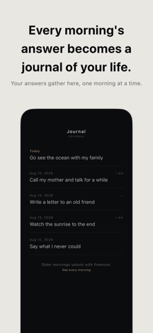 Memento Morning iPhone screenshot