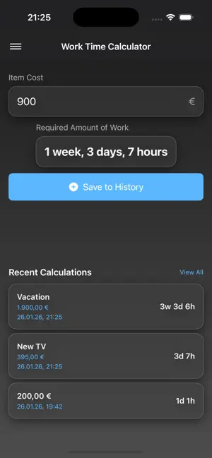 SpendYourHours screenshot 1
