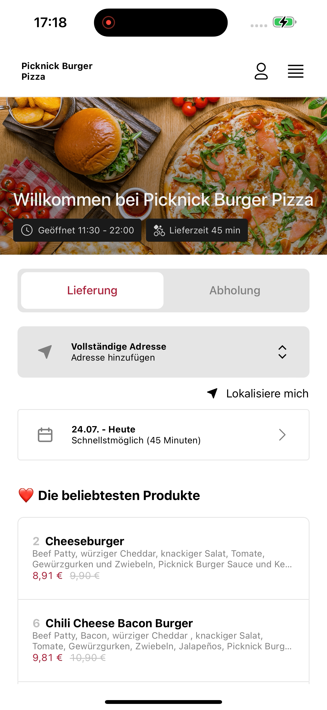 Picknick Burger Pizza screenshot 6