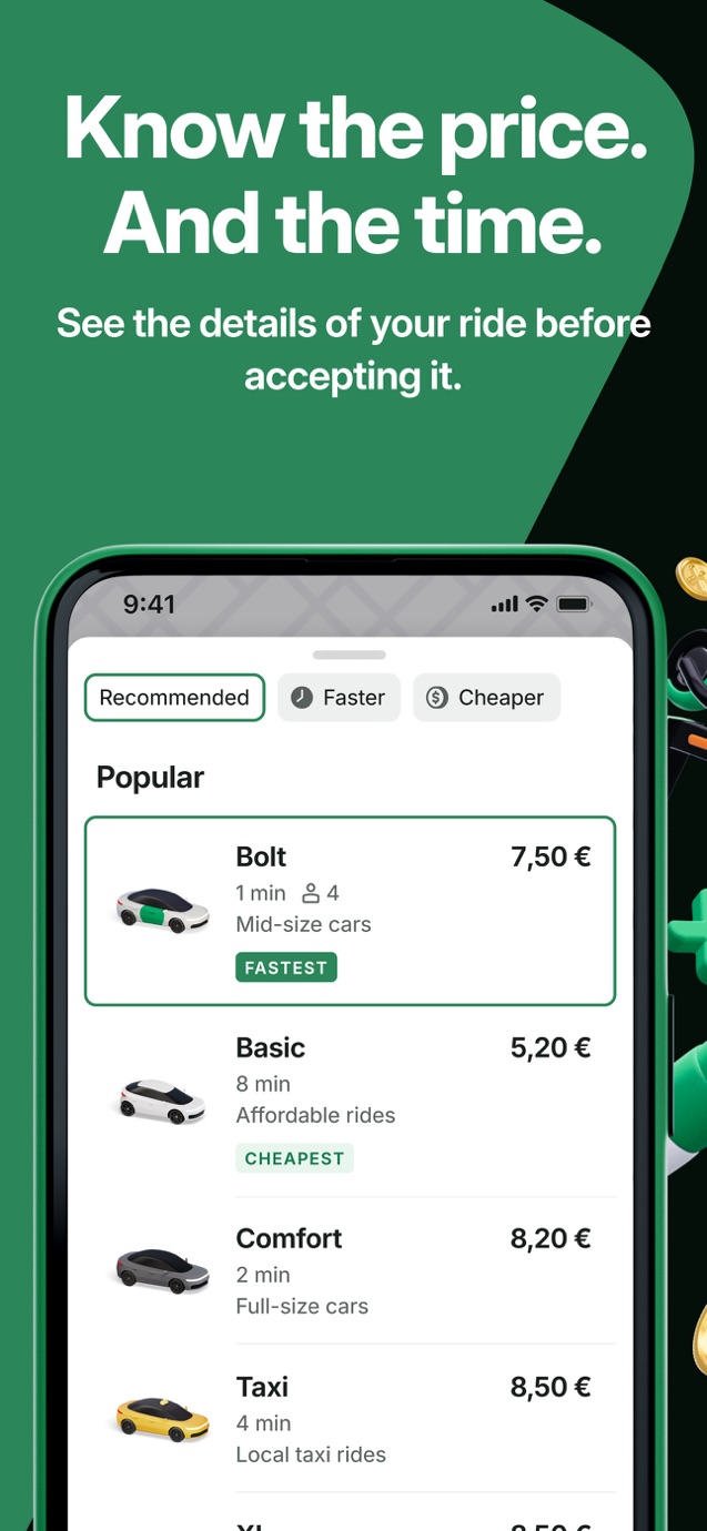 Bolt: Request a Ride Screenshot