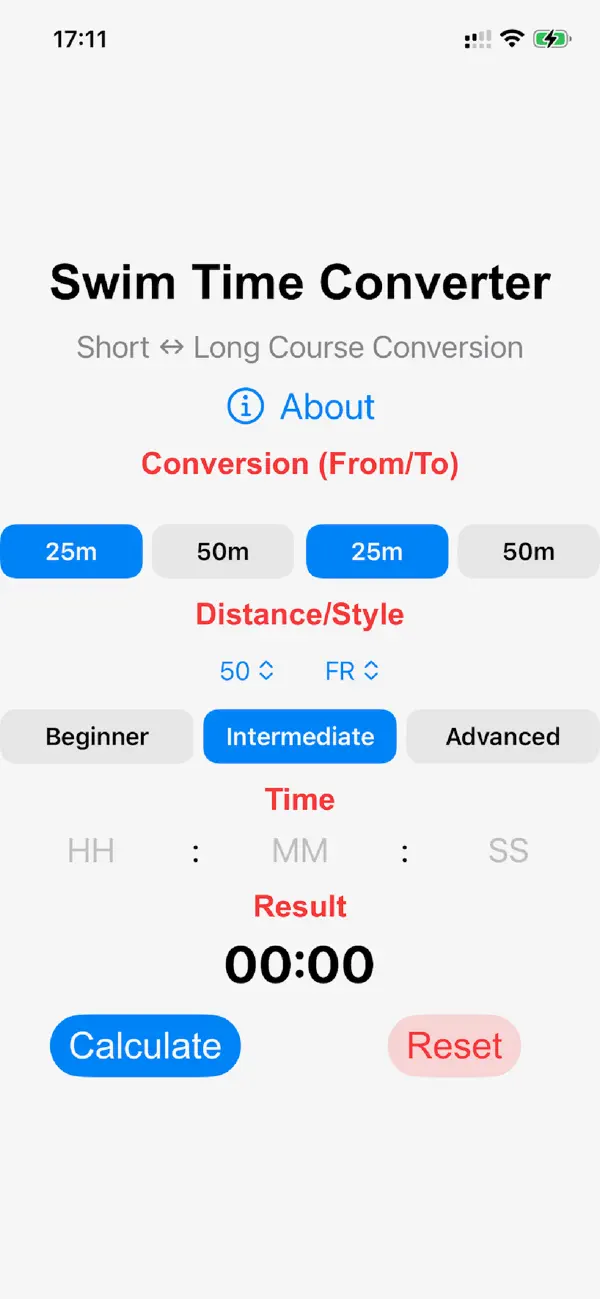 Screenshot #2 pour Swim Time Conversion