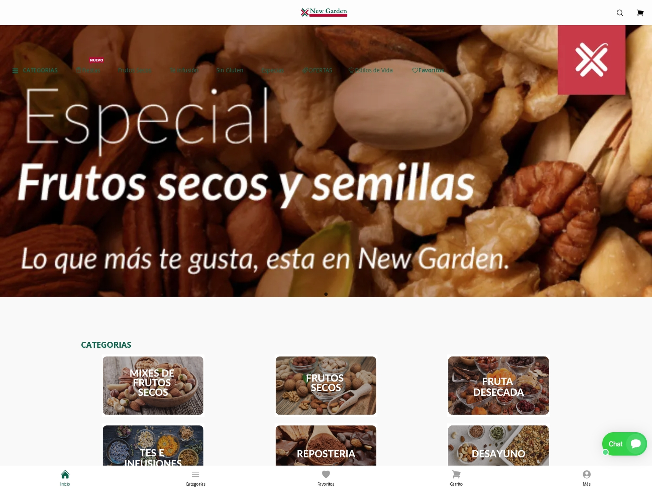 New Garden: Tienda Saludable