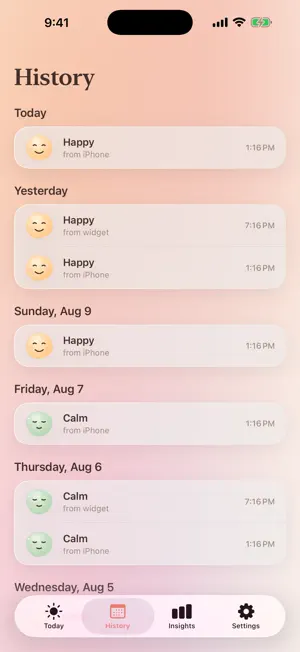 MoodMate: One Tap a Day screenshot 3