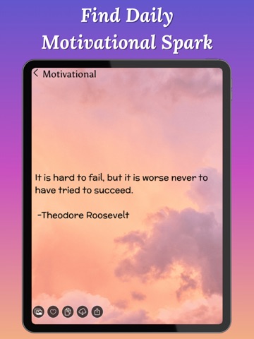 Daily Affirmations & Quotes iPad screenshot
