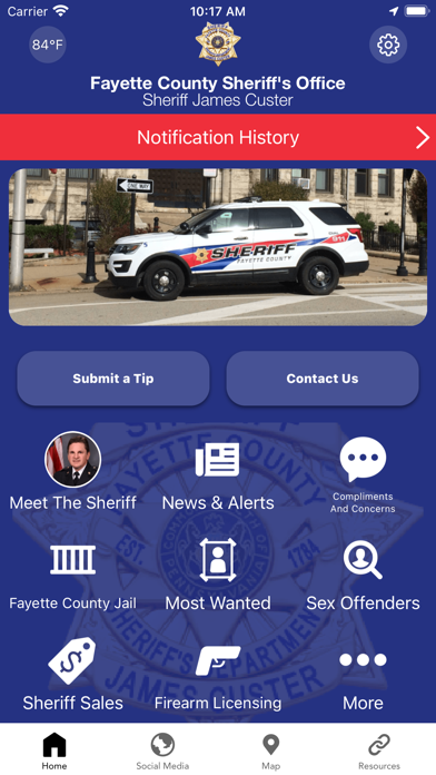 Fayette County PA Sheriff Screenshot