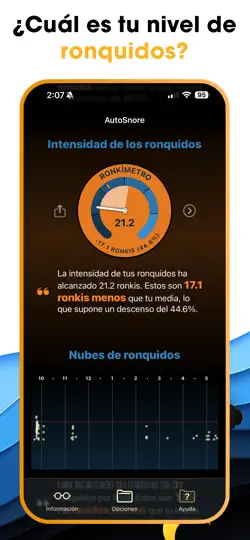 Captura de pantalla de AutoSnore: Graba Tus Ronquidos en iPhone 5