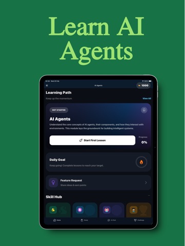 Learn AI Agents iPad screenshot