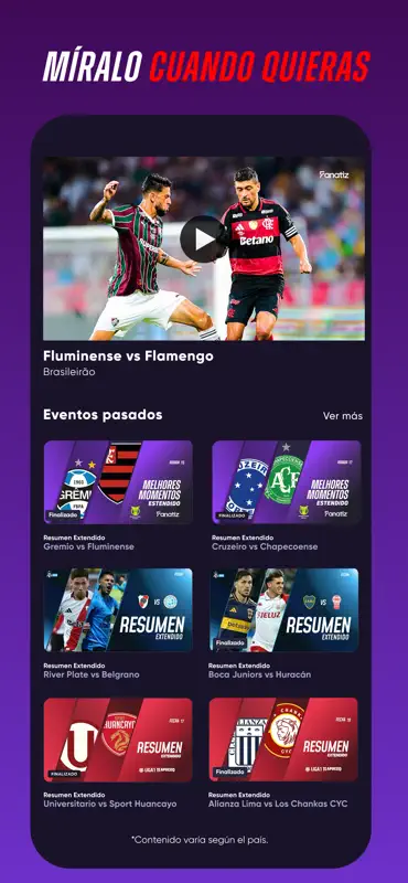Fanatiz: Fútbol en Vivo screenshot 3 of 4