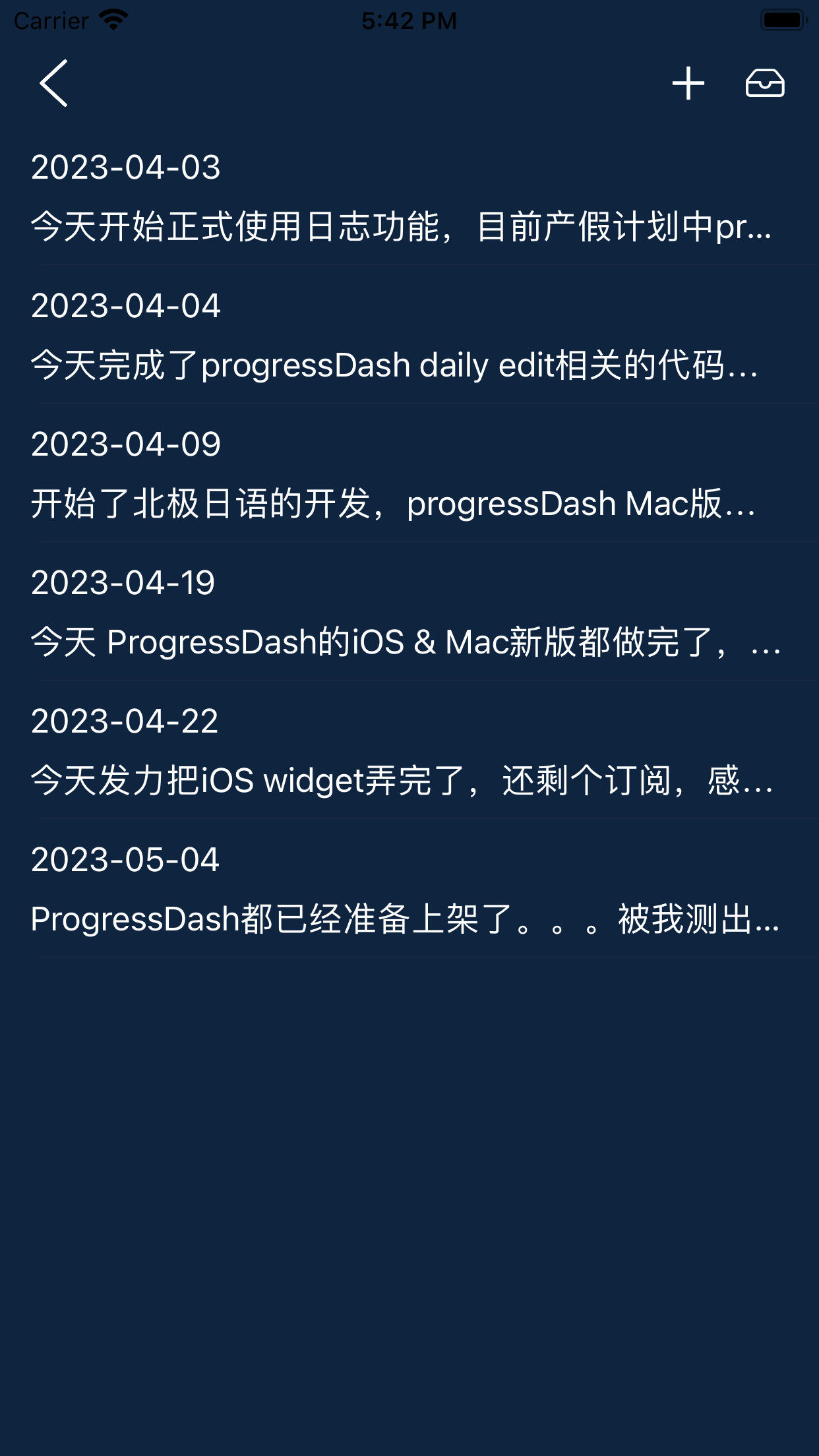 ProgressDash