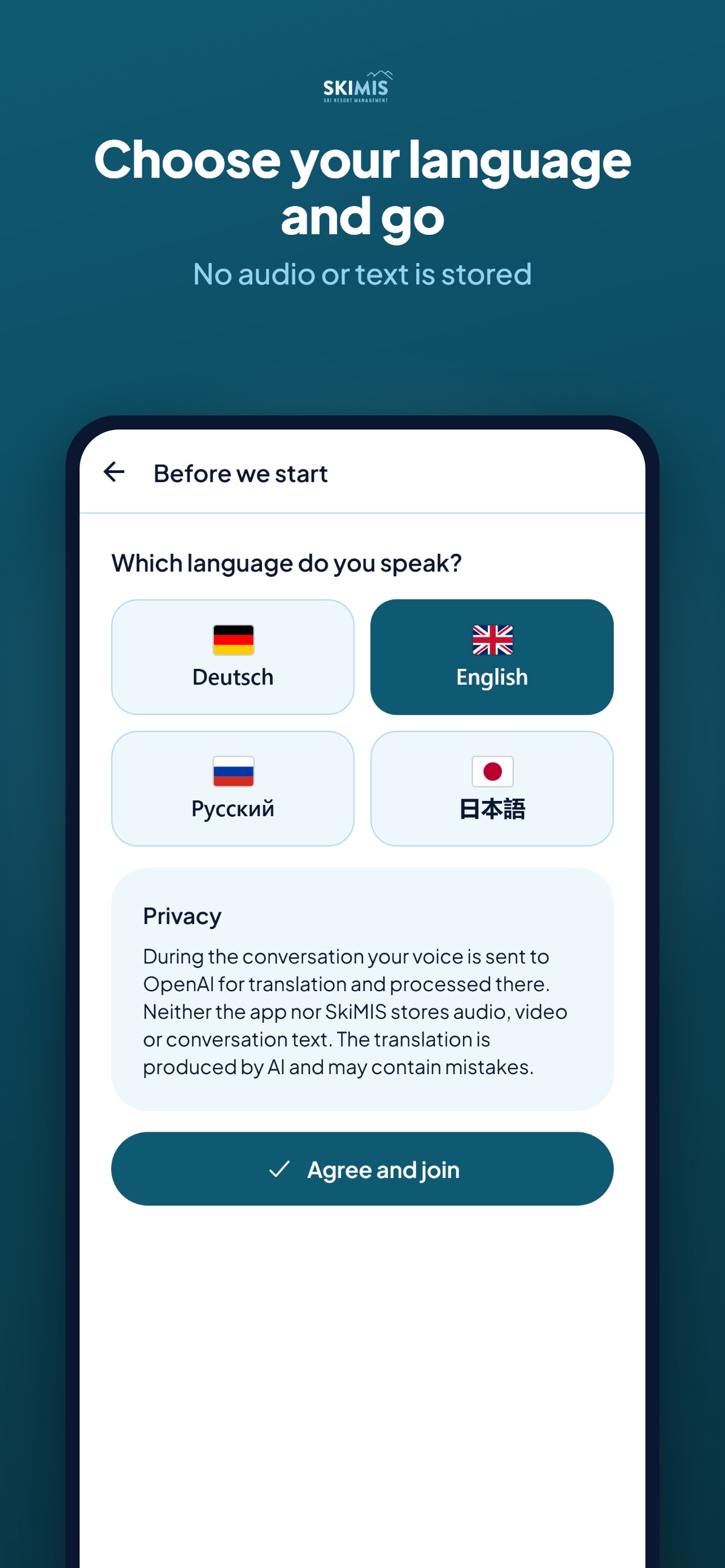 Screenshot 3 of SkiMIS AI Interpreter