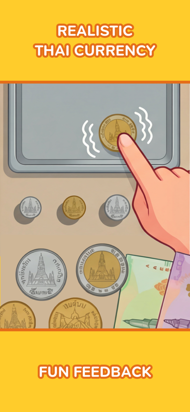 JaaiTang! screenshot 2 - Thai coins and bills selection