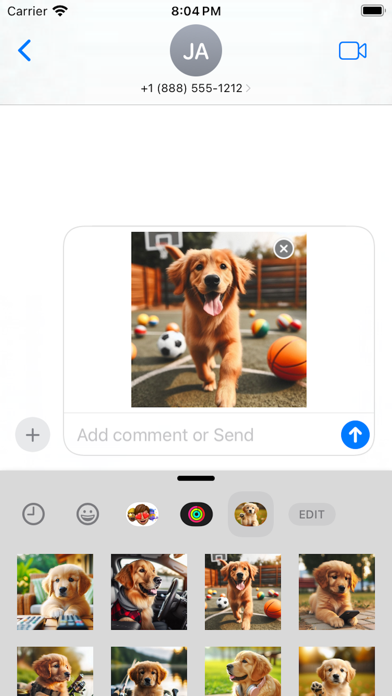 Lovely Puppet (Dog) Stickers Screenshot
