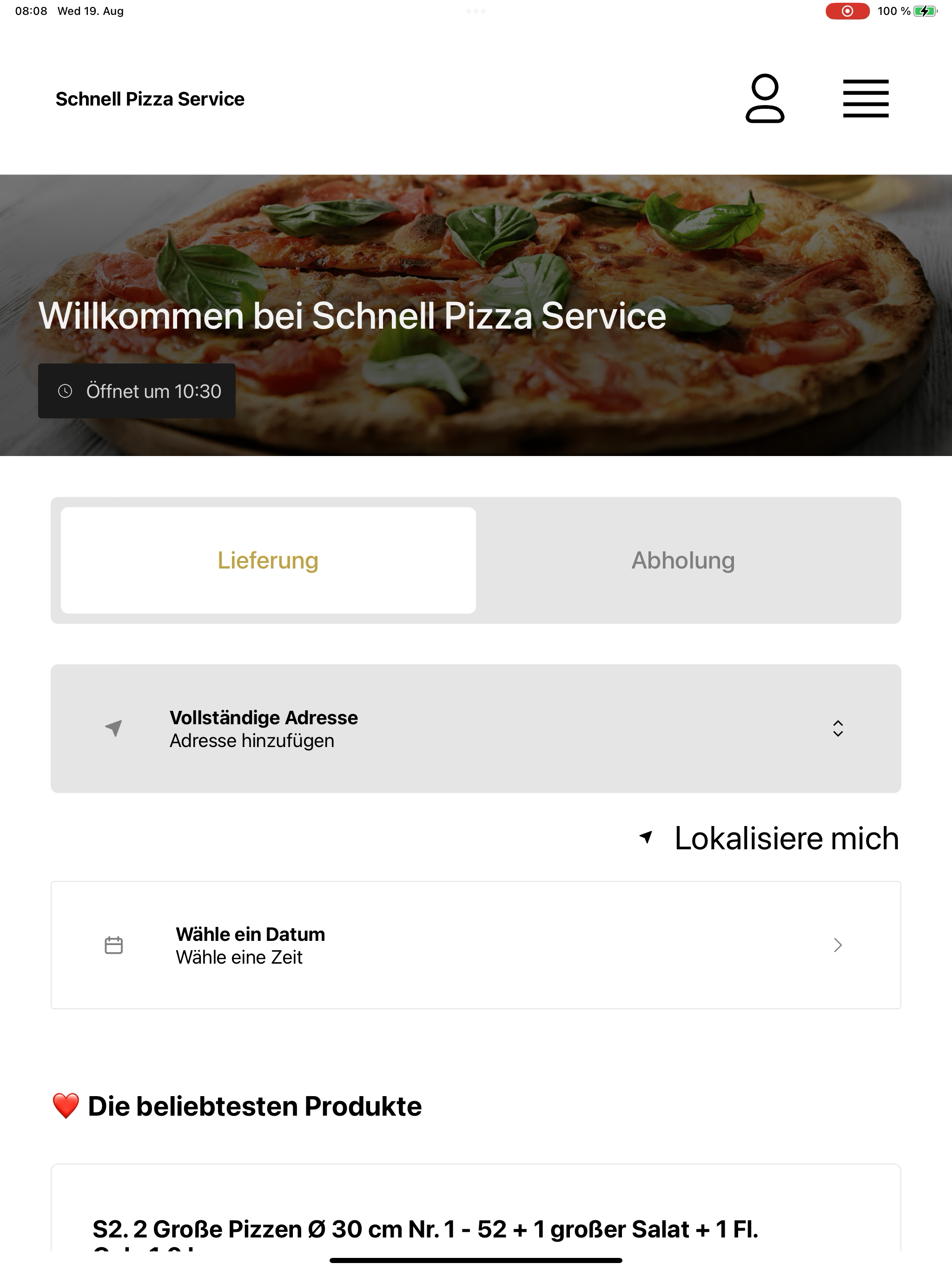 Schnell Pizza Service screenshot 15