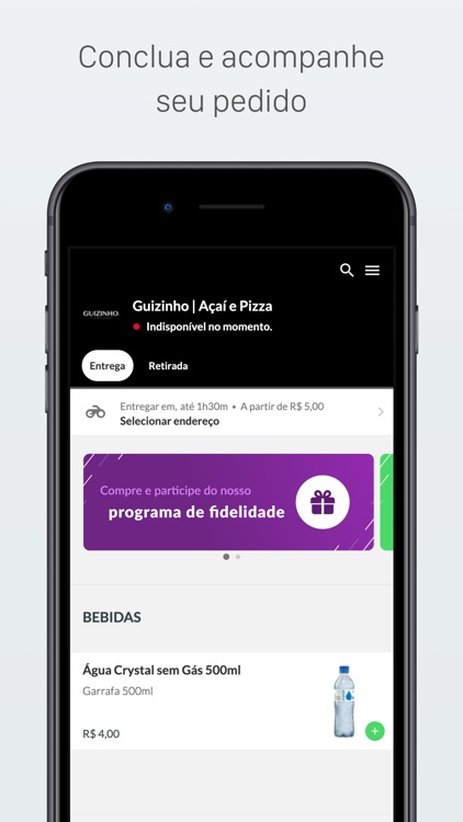 Guizinho açaí e pizza.