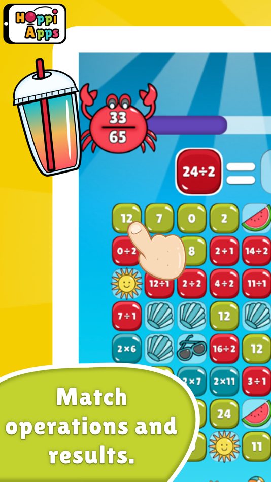 #1. MatHop Multiplication Division (iOS) 由: HoppiApps Inc.